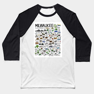 Milwaukee Map Baseball T-Shirt